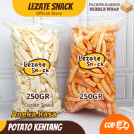 Potato Snack Kentang 250gr Kiloan Murah Enak Renyah / Snack Potato Stik Kentang Rasa Balado Pedas Ke