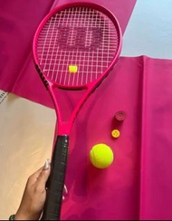 Wilson 【巴黎限定】霓虹粉 全碳素Clash V2 100L 網球拍