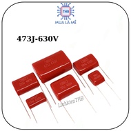 Good quality CBB 473J 630V 0.047uF 10mm candy capacitors (Bag of 5)
