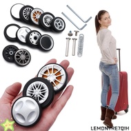 LEMONTRE7QIH 2Pcs Replace Wheels Portable Replacement DIY Caster Wheel Repair Kit for for Luggage wi