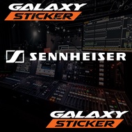cutting sticker hardcase box sound system sennheiser.stiker audio alat musik speaker logo senheiser
