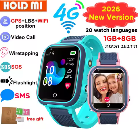 New Update LT21 4G Smart Watch Kids GPS WIFI Video Call SOS Child Smartwatch Camera Monitor Tracker 