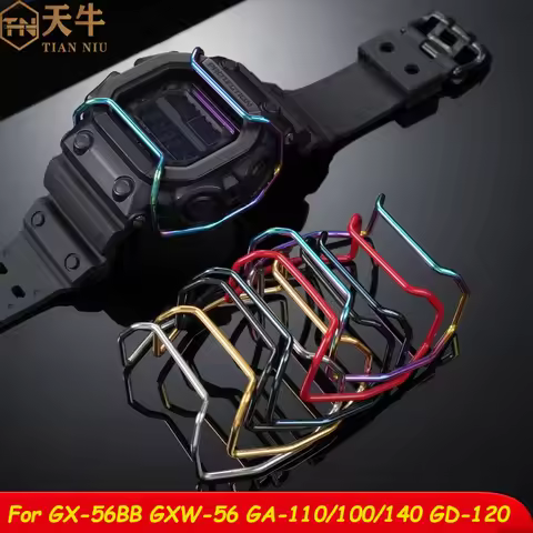 Watch case Collision bumper For CasiOak GX-56BB GXW-56 GA-110 100 140 GD-120 Stainless Steel Modifie