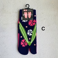 足袋襪 兩指襪-C撫子紋夾腳拖-日本和心WAGOKORO品牌