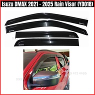 YD018 Isuzu DMAX 2021 - 2025 Rain Visor (DMAX Accessories)