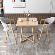 Chair Reception Square Table Chair Commercial Rest Area Milk Tea Shop Leisure One Table Negotiation 