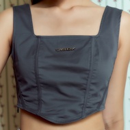 DAYBREAK Corset Blouse สีกรม เสื้อ Crop Top