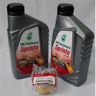 PETRONAS F700 WITH OIL FILTER FOR HONDA CBR250 CRF250 CB250 REBEL250