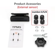 EKLEVA จอแสดงผล LCD สำหรับเครื่องวัดความดันลมยางแรงดันยาง TMPS รถระบบสัญญาณเตือนภัยอัจฉริยะอุณหภูมิแ