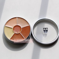 Kryolan หน้ากากเยอรมันหกสี Palette ครอบคลุมจุดด่างดําสิว Dark Circles คอนซีลเลอร์ < Ne1> No.6 No.1 แ