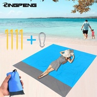 《Europe and America》 2x2.1m Waterproof Pocket Beach Blanket Foldable Camping Mat Mattress Portable Lightweight Picnic