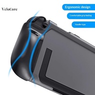 coagulatelove Slim Doable Case Shell PC TPU Protective Hard Crystal Cover Shoproof Ergonomic Handle 