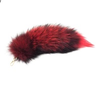 Fox Tail Key Chain 40cm Fox Tail Cross Fox Tail Accessories Female Bag Decoration Pendant Bag Pendan