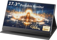 17.3'' 144Hz 2560 x 1440P IPS HDR 250CD/m² HDMI USB-C Speakers VESA Monitor for Laptop PC Mac Switch