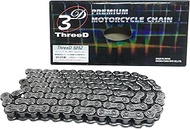 THREED MLJ QX2 Ring Seal for Motorcycle Chain, 525Z, Silver, 4.6 gal (142 L)