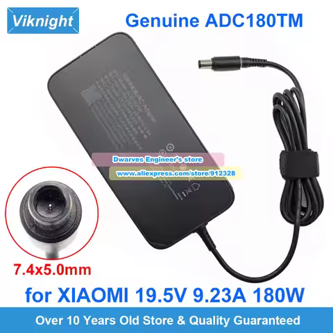 Genuine 19.5V 9.23A AC Adapter ADC180TM Charger For XIAOMI 15.6 INCH 1660TI 1060G Laptop Power Suppl