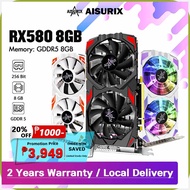 AISURIX[JK.RX-SV:580[if,8GB!CM,New!iZ,Brand!Bs,Graphics!eO,card A+GDDR5 Computer GPU Video Card For