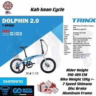 TRINX FOLDING BIKE 20 RIM - DOLPHIN 2.0 (LIMITED) - Aluminum RIDER HEIGHT WITHIN 150CM-185CM