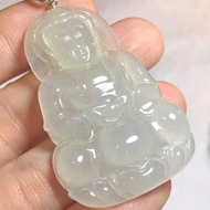 多寶晶石/天然翡翠A貨/翡翠觀音/冰觀音/正裝觀音/冰種/大觀音牌
