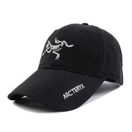 日本 Arc'teryx 不死鳥 黑色牛津布 白色刺繡 Cap 帽