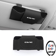 Car Sunglasses Holder with NOAH Logo - Easy Installation, Leather Case for Eyewear, Clip-On Visor Ac