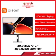 XIAOMI A27UI 27'' 6MS 60HZ IPS 4K GAMING MONITOR