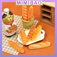 Simulation Food Toy Baguette Bread Simulation Bamboo Basket Play House Toy Doll House Accessories