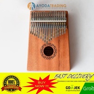 Non Tune Kalimba Mahogany 17Key Artificial Gecko K17M