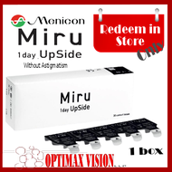 Menicon Miru 1 day UpSide Dailies Contact lens Voucher x 1 box (REDEEM IN STORE only)