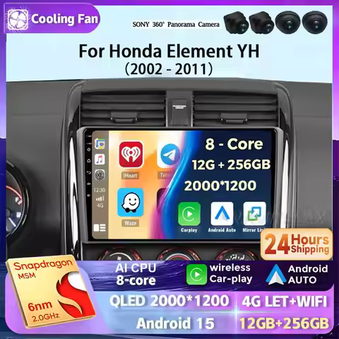 Android 15 For Honda Element YH 2002 - 2011 Car Radio Multimedia Player GPS Navigation Stereo NO 2Di