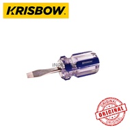 Obeng Crystal (-) 6X38 KRISBOW Screwdriver 6 X 38 mm Obeng Minus Kristal Original