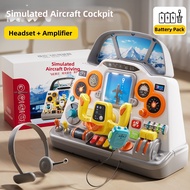 lekate | Play Pretend Aircraft Cockpit Simulator Toy