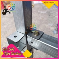 Square box iron joint bowl, solution for construction of mezzanine table shelves 20x20, 25x25, 30x30