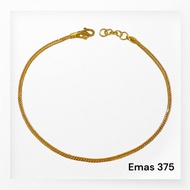 sakuragold✨💎rantai tangan belut emas 375 gold bracelet
