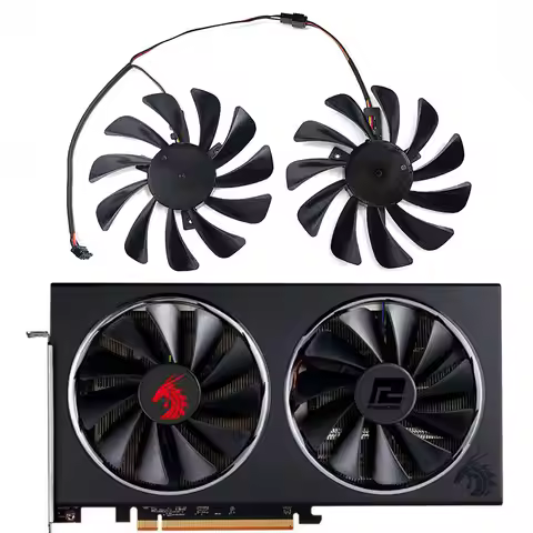 NEW 95MM CF1010U12S FDC10U12S9-C RX 5700 XT GPU Fan，For PowerColor Red Dragon RX 5700 5700XT 5600XT 