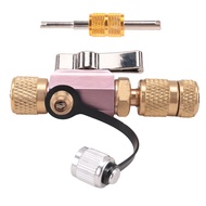 Valve Core Removal Tool for HVAC5/16" System Connection for Home AC Appliance W/Valve Core Wrench