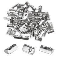 M5 Spring Loaded T Nut 70pcs M5x0.8mm Half Round Roll T-Nuts Carbon Steel Nickel Plated untuk 20x20 