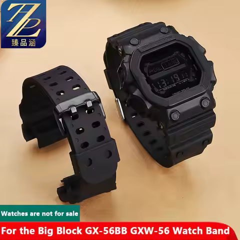 For G-SHOCK Casio GX-56BB Modified Large Block Large G Watch Strap Male GXW-56 Resin Silicone watchb