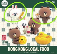 Line friends Hong Kong local food  香港限定 莎莉雞 熱奶茶 milk tea 兔兔 cony 魚旦 奶茶 菠蘿油 香港茶餐廳 莎莉 Tiny 微影 香港風味 lin