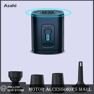 Asahi Motor ปั๊มลมไฟฟ้าแบบพกพาแรงดันสูงปั๊มลมสำหรับเบาะเป่าลมเตียงเป่าลมเรือว่ายน้ำแหวน