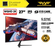Armaggeddon 27'' 2K IPS WQHD Productivity Monitor Frameless with Speaker XF27QHD