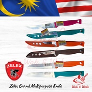 Zelex Brand Multipurpose Stainless Steel Knife / Pisau Keluli Seberguna Jenama Zelex