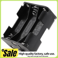 Double Side Spring 6 x 1.5 V AA Battery Holder Case Box Black