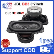 Pembesar Suara 999DIY Jbrand BB3 5*7 inch 3Ω 80W subwoofer 5*7 inch speaker car speaker Suitable for
