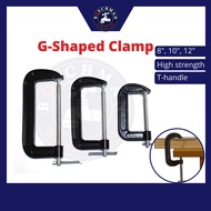 8" 10" 12" Heavy Duty G Clamp G-shaped Clamp Clip Clamp Fixture Tool Clip Adjustable G-Pengapit Apit