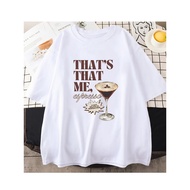 Women's Espresso Martini T-Shirt - Italian Coffee Phrase & Martini Print, White Short Sleeve Round N
