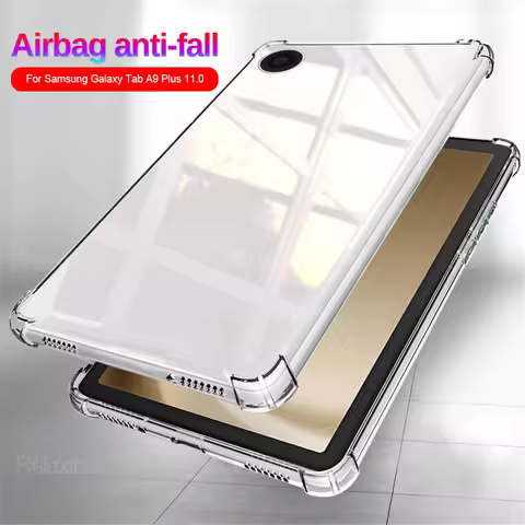 For Samsung Galaxy Tab A9 Plus Case Transparent Airbags TPU Soft Cover Samung Sumsung TabA9 A9+ A 9 