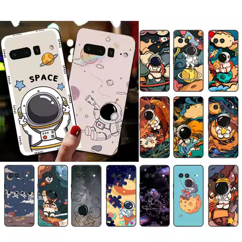 Phone Case for Google Pixel 10 9 Pro XL 9A 8 7 6 Pro Pixel 8A 7A 6A Pixel 8 7 6 5 Astronaut Art Case