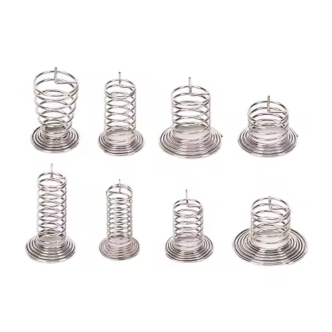 50piece WD 0.5mm 0.4mm 304 Stainless Steel Horn Type Center Contact Button Key Touch Induction Sprin