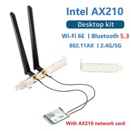 Wi-Fi 6E Intel AX210 Bluetooth 5.2 + 3000Mbps 2.4Ghz 5Ghz 6Ghz M.2 2230 Key E Bộ Điều Hợp Không Dây